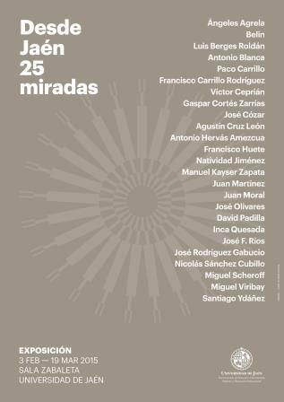 Cartel exposición "Desde Jaén 25 miradas"